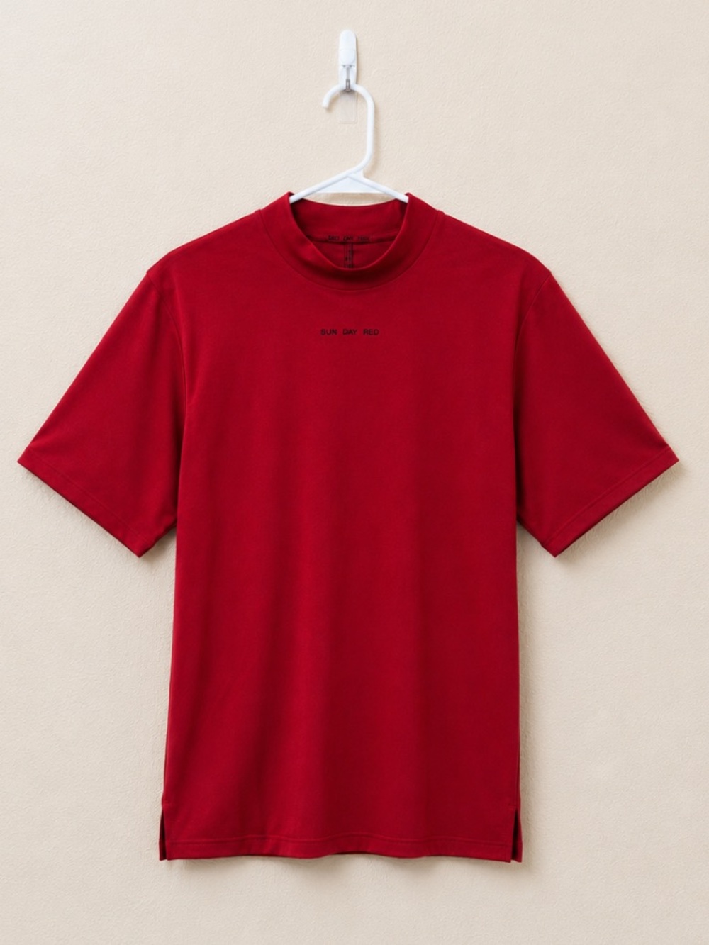 Sun Day Red Fermi Mock Golf Shirt Tiger Woods Polartec Sunday Red Large NWT! - Picture 2 of 9